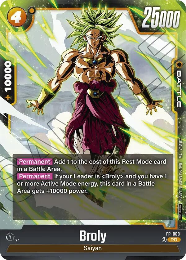 Broly (Ultimate Battle 2026 Vol.1) FP-069 card from Tournament and Championship Promos