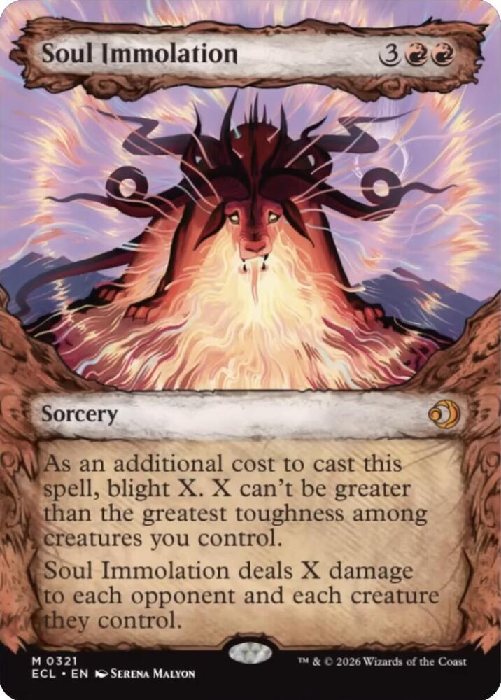 Soul Immolation (Showcase) 321 card from Lorwyn Eclipsed