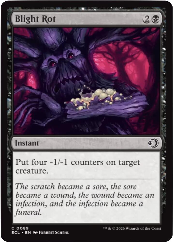 Blight Rot 89 card from Lorwyn Eclipsed