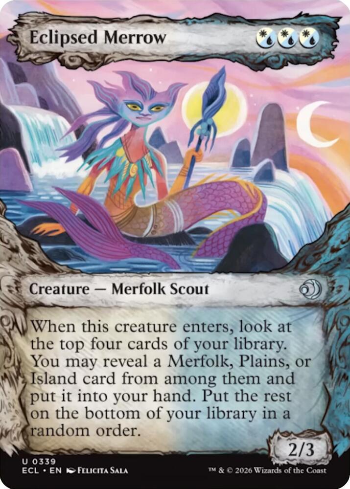 Eclipsed Merrow (Showcase) 339 card from Lorwyn Eclipsed