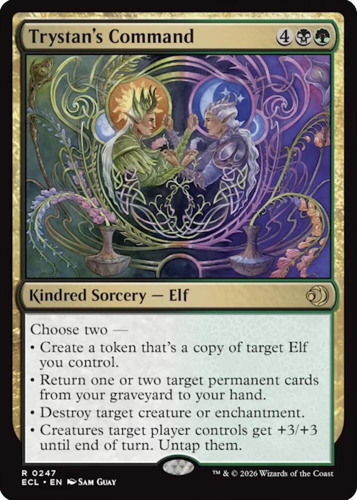 Trystan's Command 247 card from Lorwyn Eclipsed