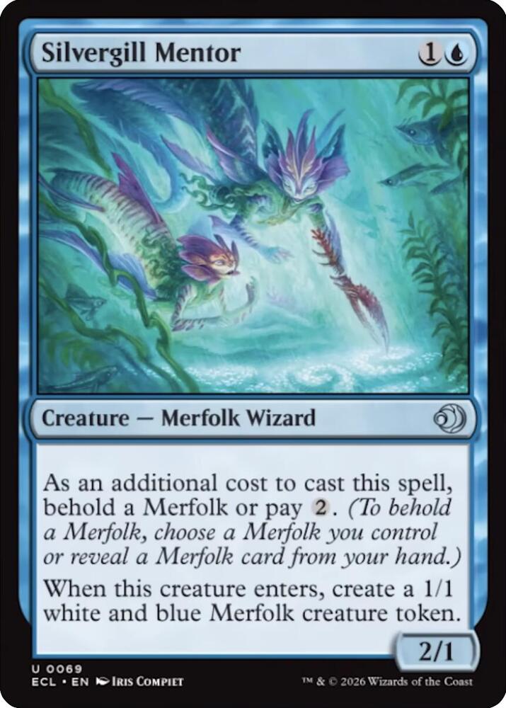 Silvergill Mentor 69 card from Lorwyn Eclipsed