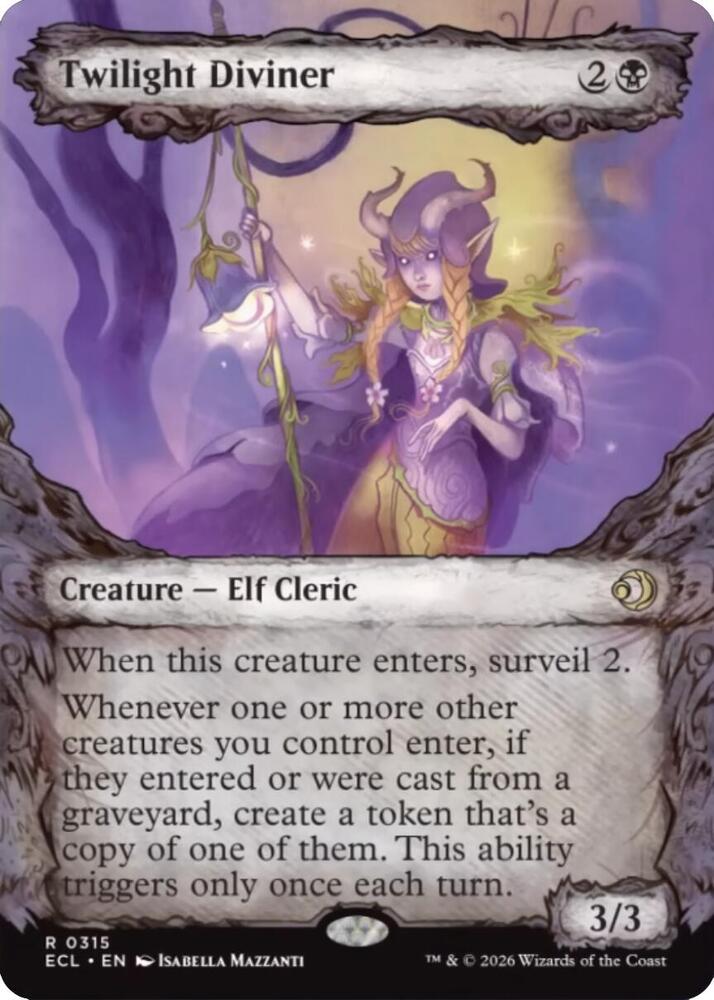 Twilight Diviner (Showcase) 315 card from Lorwyn Eclipsed