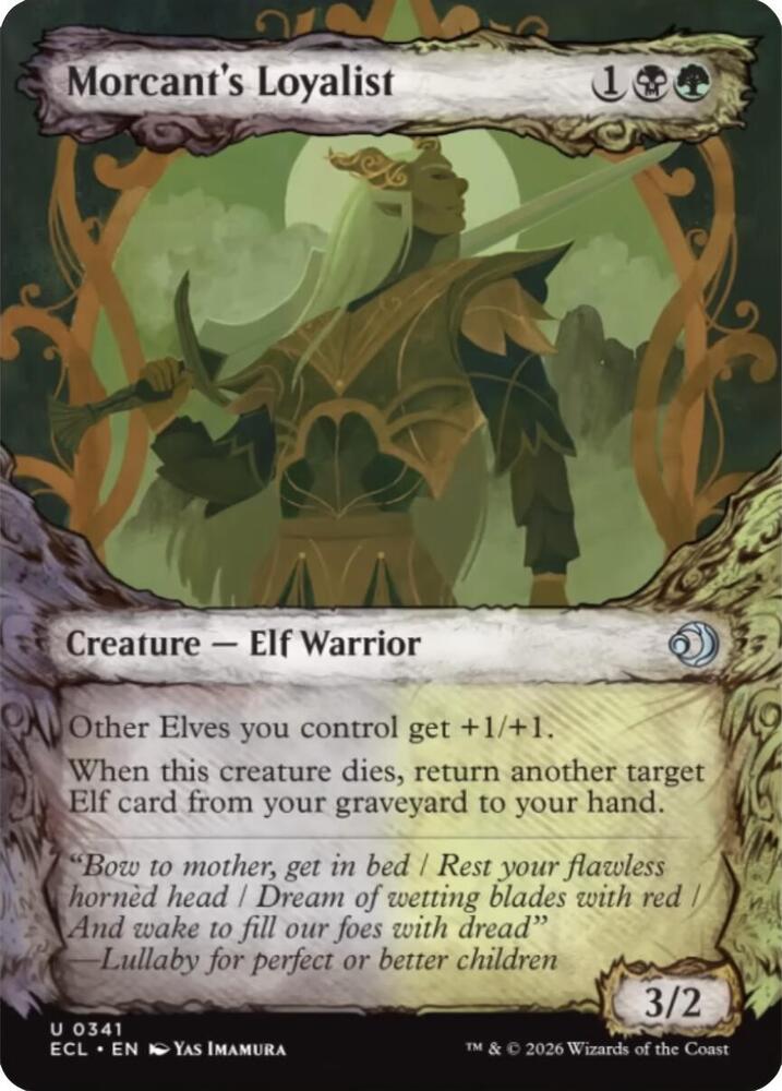 Morcant's Loyalist (Showcase) 341 card from Lorwyn Eclipsed