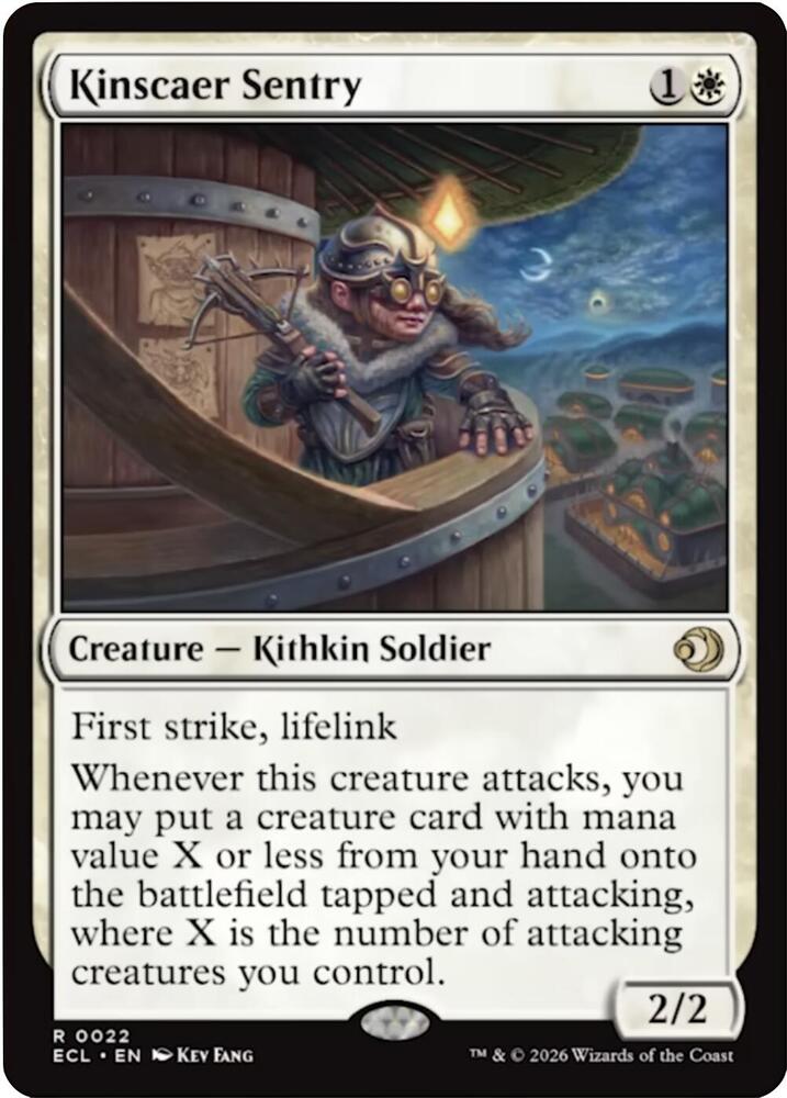 Kinscaer Sentry 22 card from Lorwyn Eclipsed