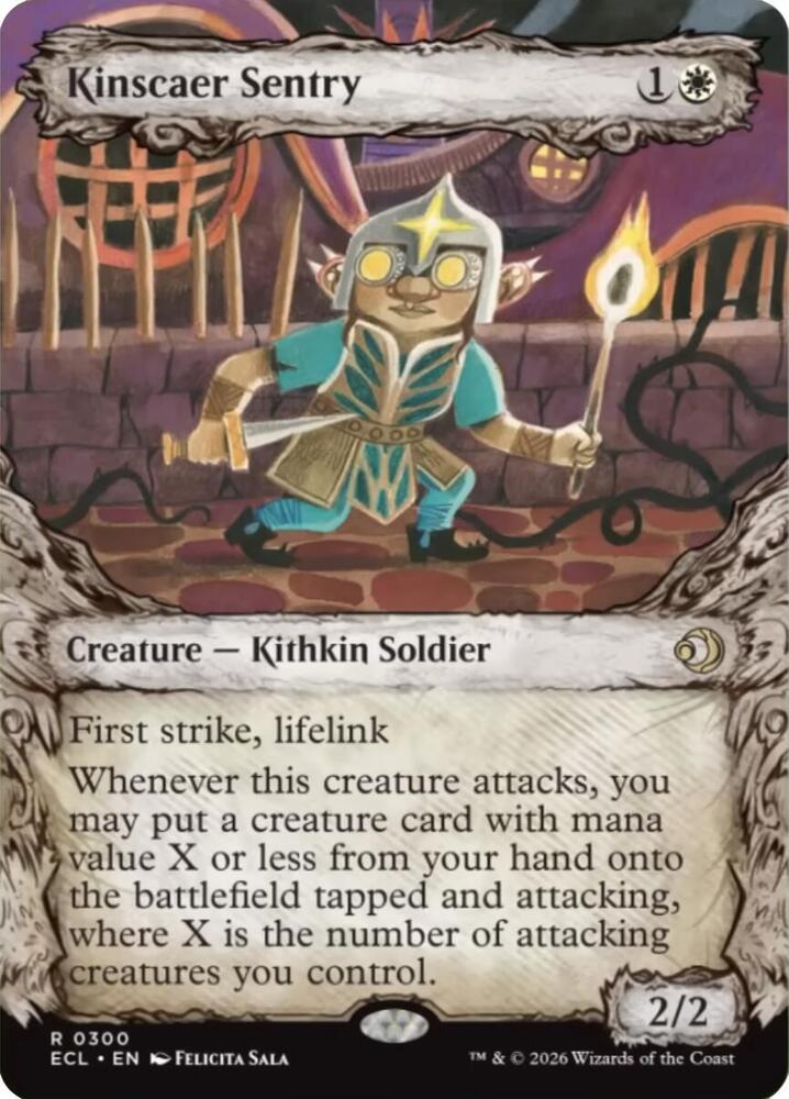 Kinscaer Sentry (Showcase) 300 card from Lorwyn Eclipsed