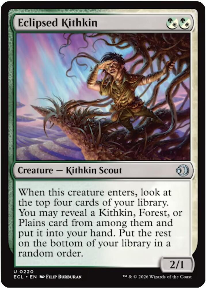 Eclipsed Kithkin 220 card from Lorwyn Eclipsed