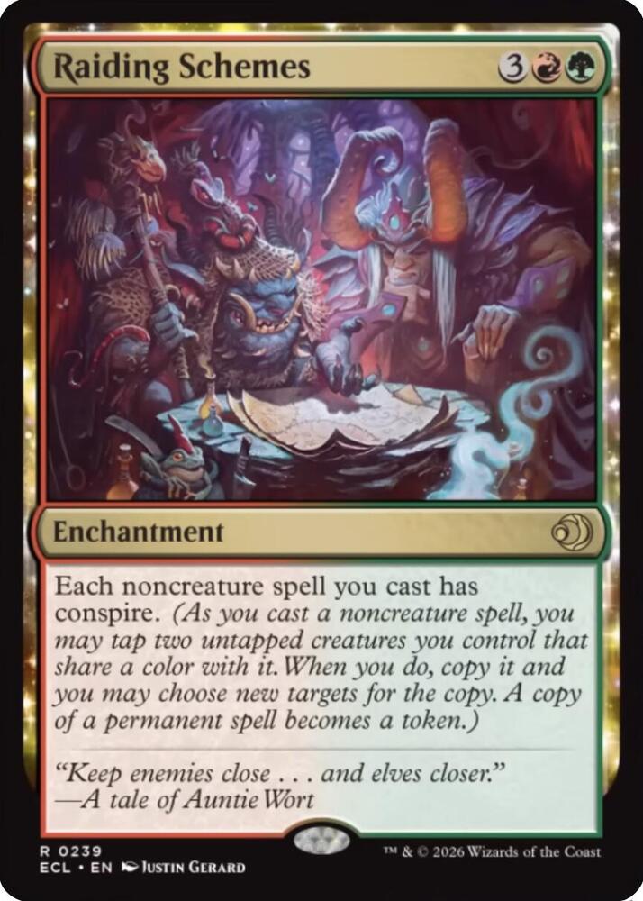 Raiding Schemes 239 card from Lorwyn Eclipsed