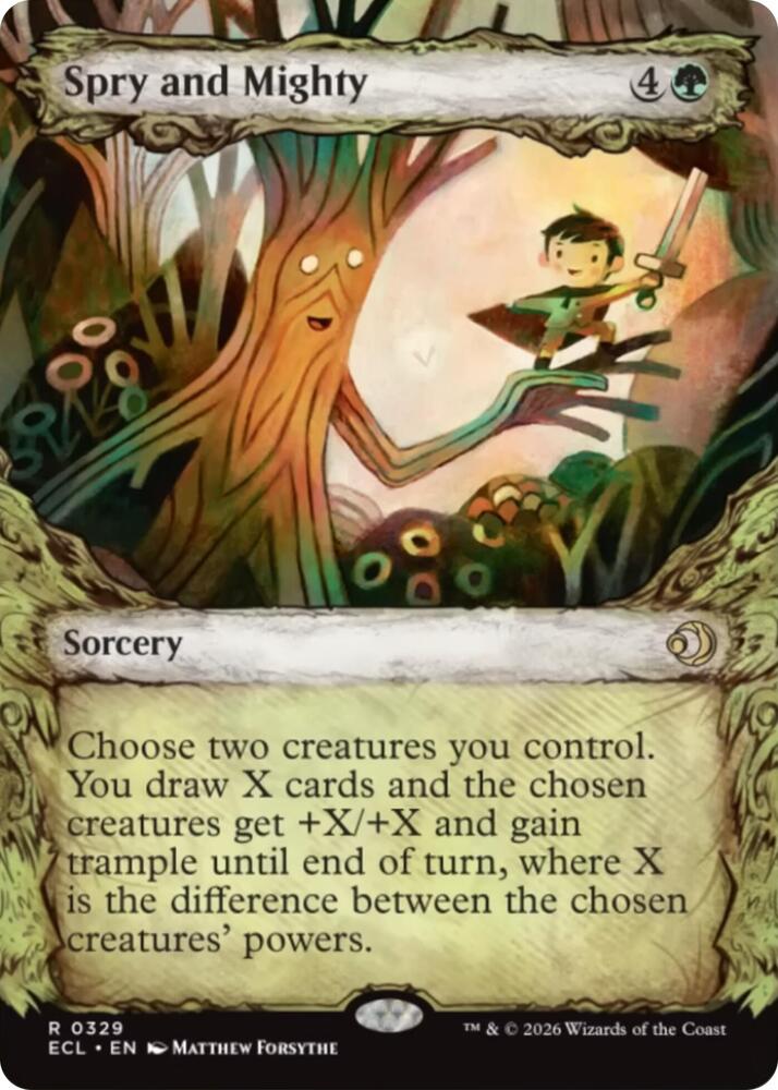 Spry and Mighty (Showcase) 329 card from Lorwyn Eclipsed