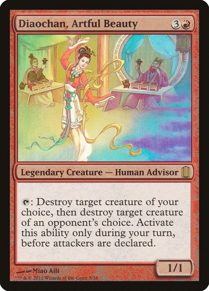 Diaochan, Artful Beauty 5 card from Commander's Arsenal