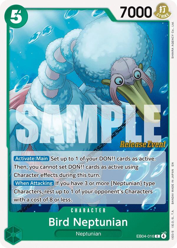 Bird Neptunian EB04-016 card from The Azure Sea's Seven Release Event Cards