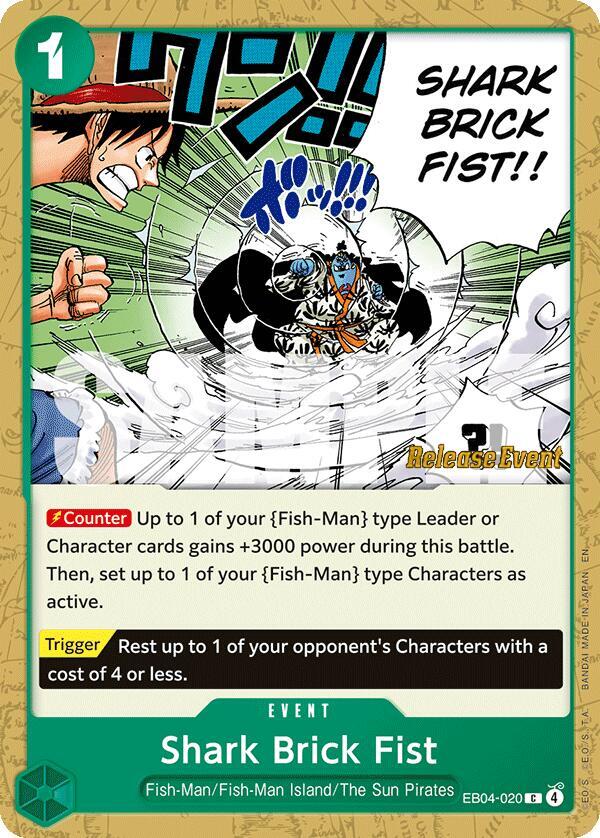 Shark Brick Fist EB04-020 card from The Azure Sea's Seven Release Event Cards