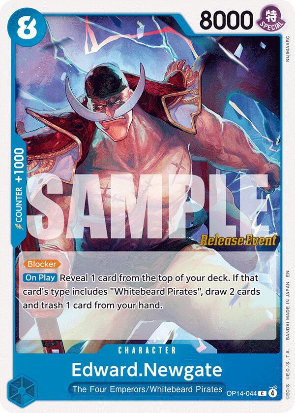 Edward.Newgate OP14-044 card from The Azure Sea's Seven Release Event Cards