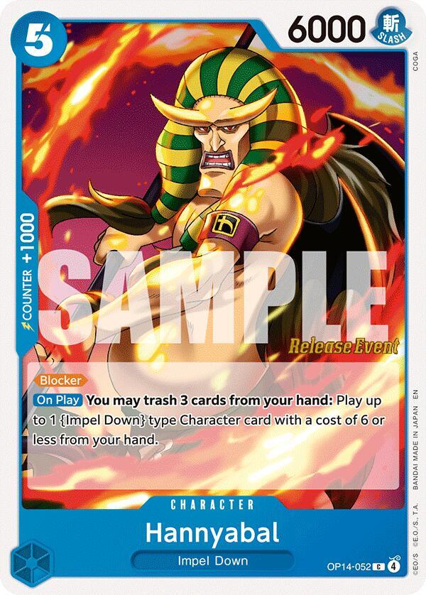Hannyabal OP14-052 card from The Azure Sea's Seven Release Event Cards