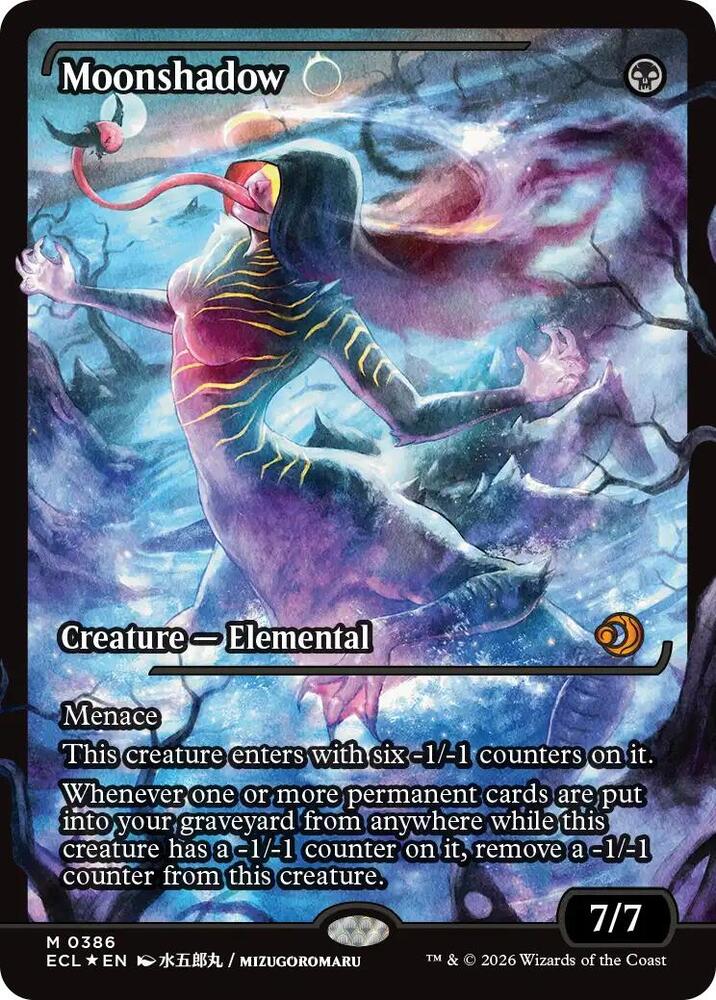 Moonshadow (Showcase) 386 card from Lorwyn Eclipsed