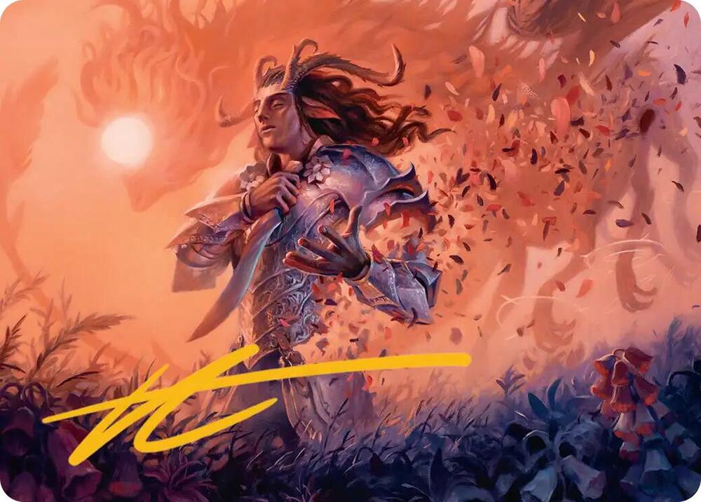 Rhys, the Evermore Art Card (Gold-Stamped Signature) 4 card from Art Series: Lorwyn Eclipsed
