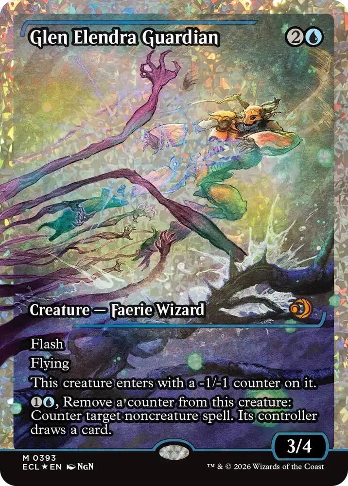 Glen Elendra Guardian (Showcase) (Fracture Foil) 393 card from Lorwyn Eclipsed