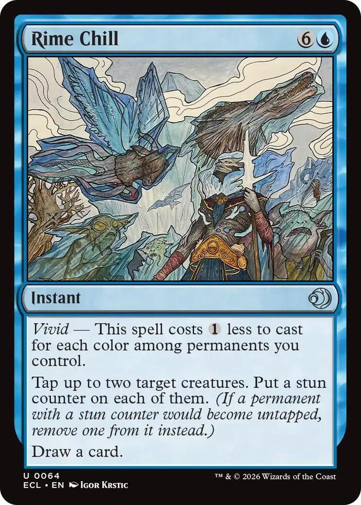 Rime Chill 64 card from Lorwyn Eclipsed