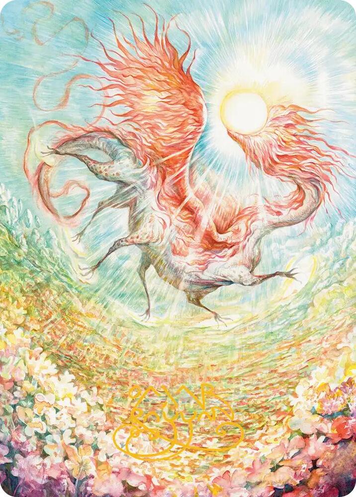 Eirdu, Carrier of Dawn Art Card (Gold-Stamped Signature) 30 card from Art Series: Lorwyn Eclipsed