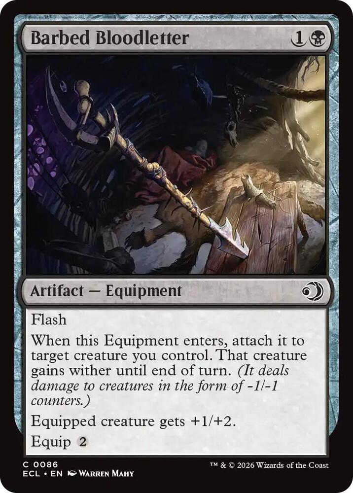 Barbed Bloodletter 86 card from Lorwyn Eclipsed