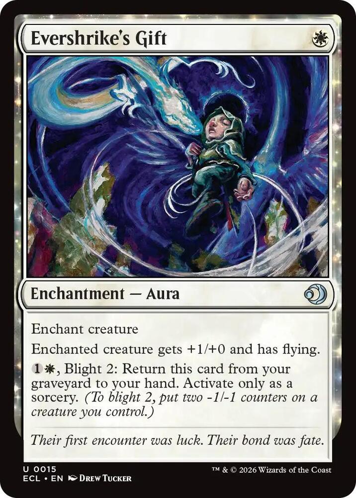 Evershrike's Gift 15 card from Lorwyn Eclipsed