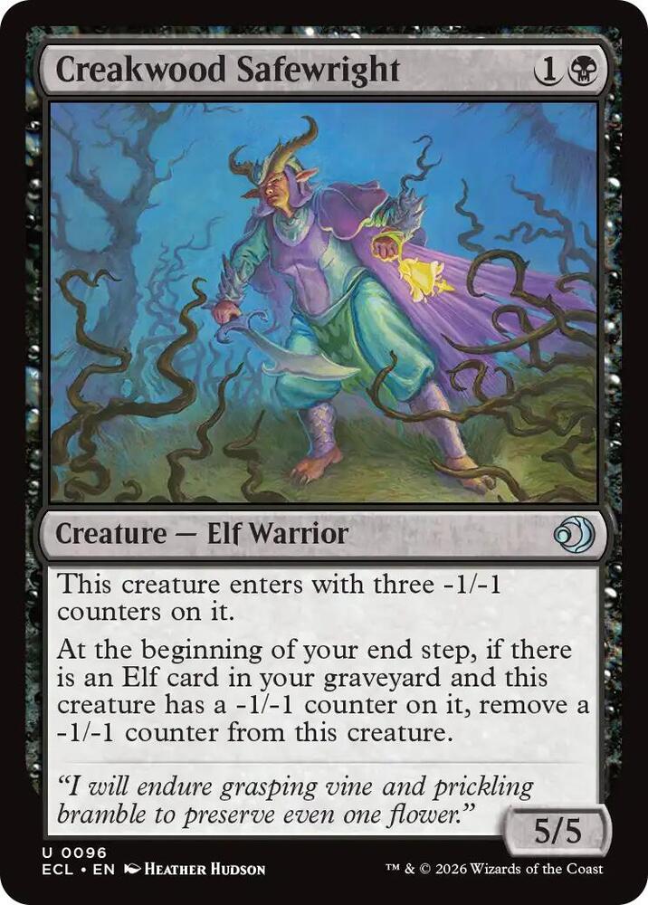 Creakwood Safewright 96 card from Lorwyn Eclipsed