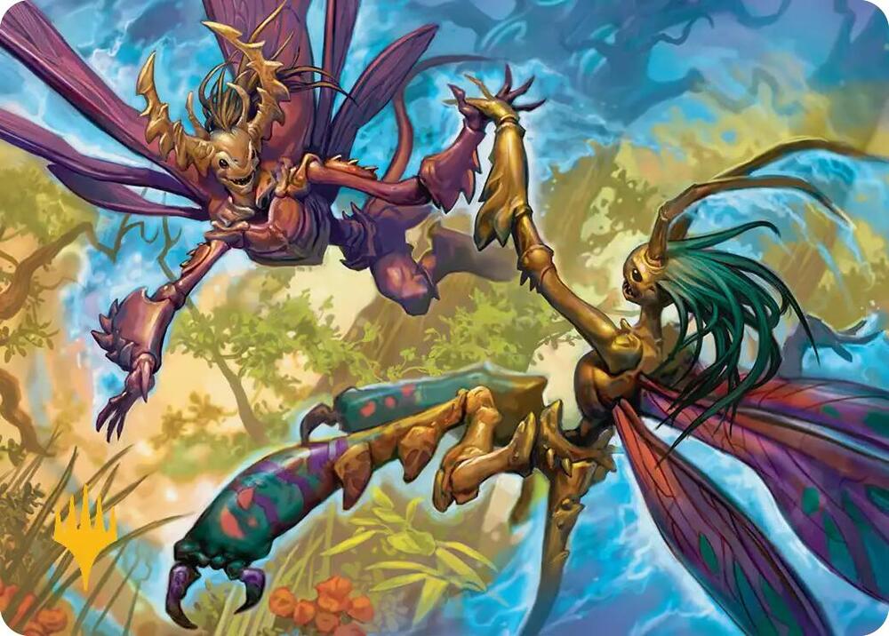 Illusion Spinners Art Card (Gold-Stamped Planeswalker Symbol) 8 card from Art Series: Lorwyn Eclipsed