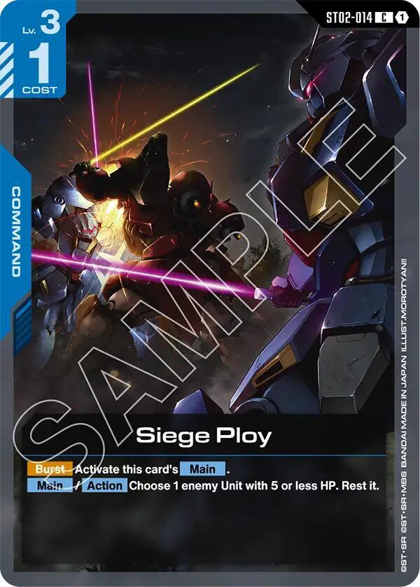 Siege Ploy ST02-014 card from Starter Deck 08: Flash of Radiance
