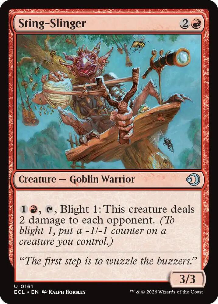 Sting-Slinger 161 card from Lorwyn Eclipsed
