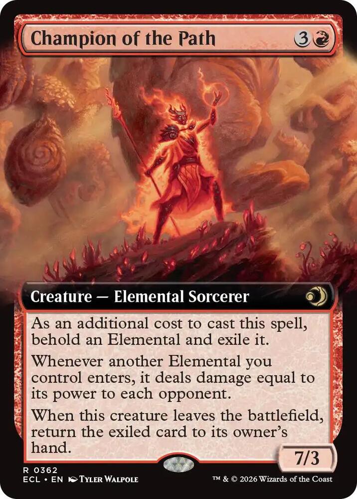 Champion of the Path (Extended Art) 362 card from Lorwyn Eclipsed