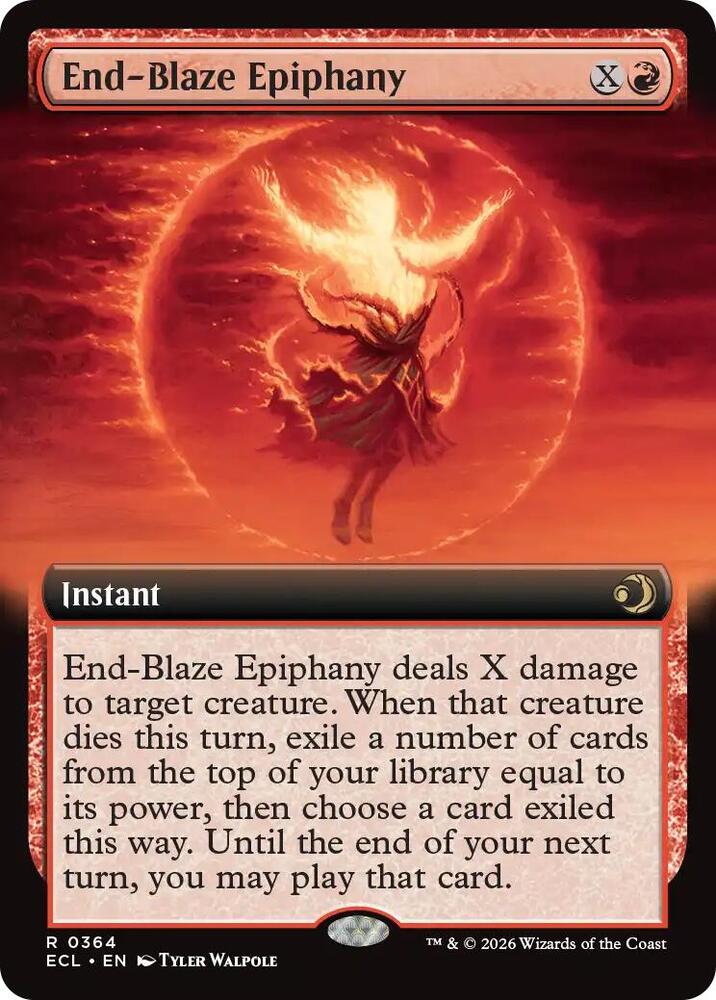 End-Blaze Epiphany (Extended Art) 364 card from Lorwyn Eclipsed