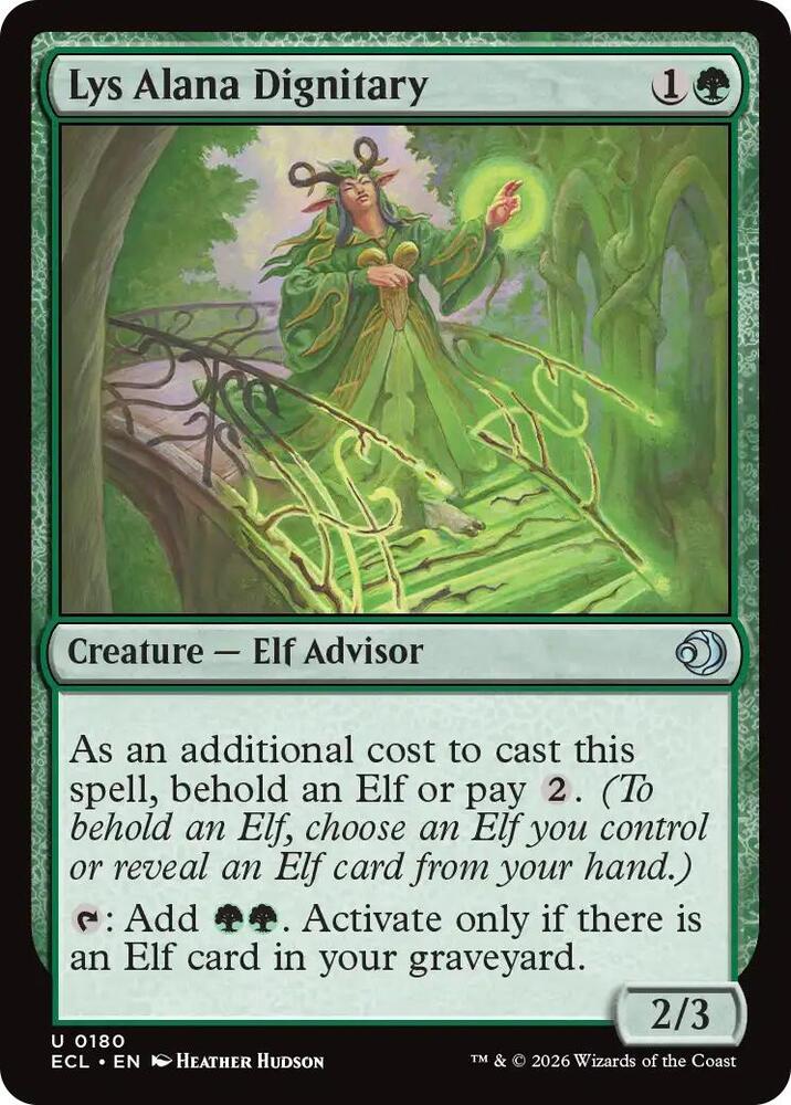 Lys Alana Dignitary 180 card from Lorwyn Eclipsed