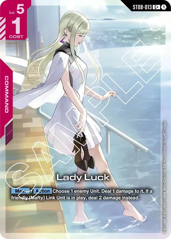 Lady Luck (C+) ST08-013 card from Starter Deck 08: Flash of Radiance