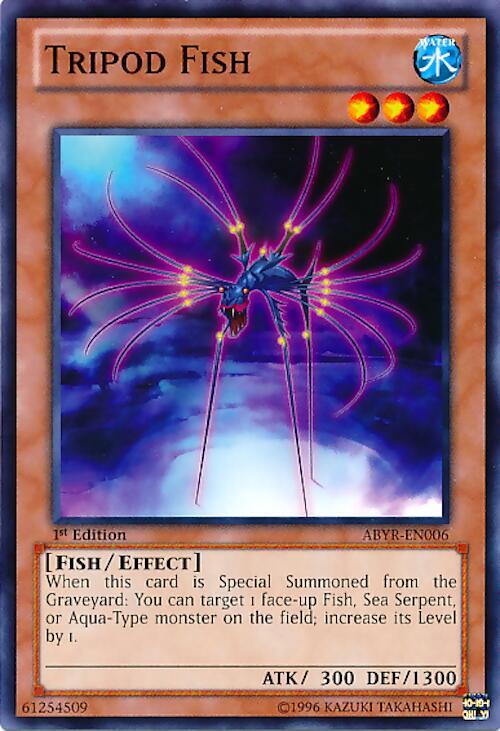 Tripod Fish ABYR-EN006 card from Abyss Rising