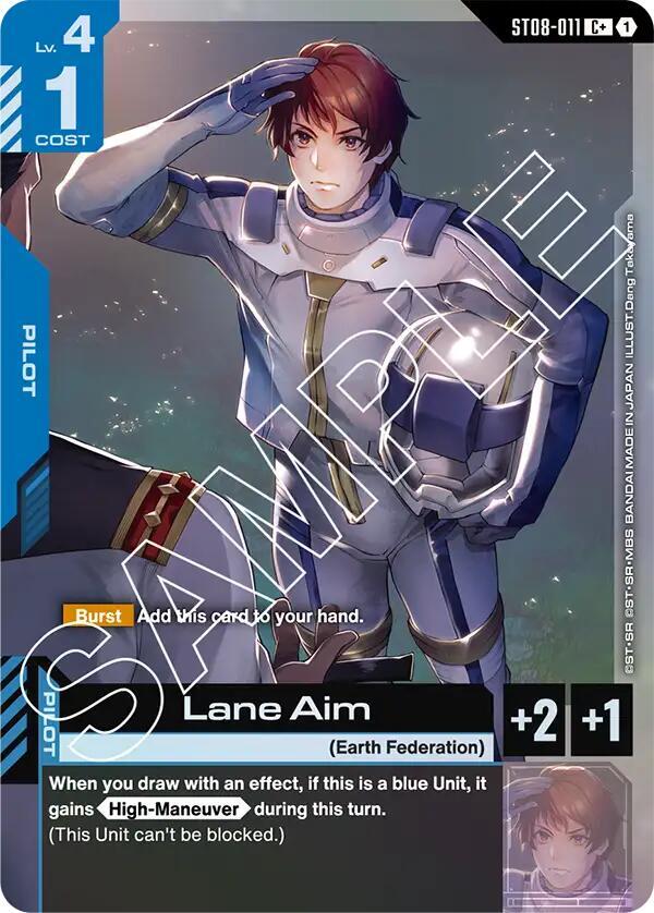 Lane Aim (C+) ST08-011 card from Starter Deck 08: Flash of Radiance