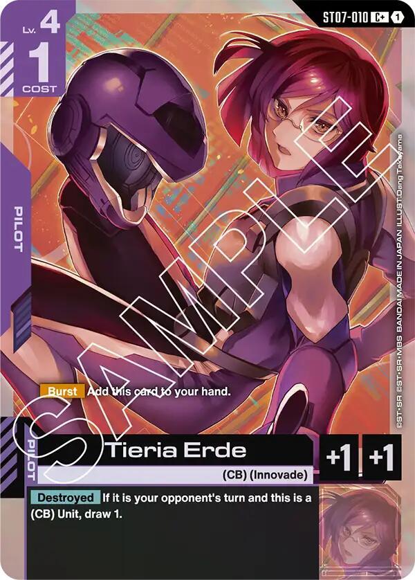 Tieria Erde (C+) ST07-010 card from Starter Deck 07: Celestial Drive