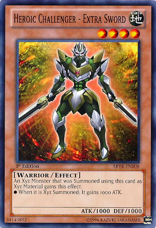 Heroic Challenger - Extra Sword ABYR-EN008 card from Abyss Rising