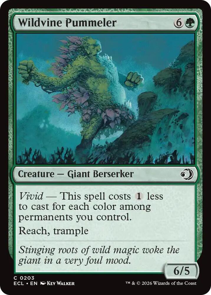 Wildvine Pummeler 203 card from Lorwyn Eclipsed