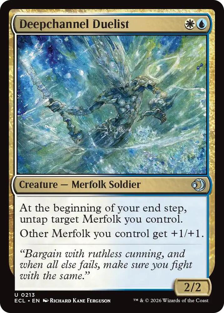 Deepchannel Duelist 213 card from Lorwyn Eclipsed