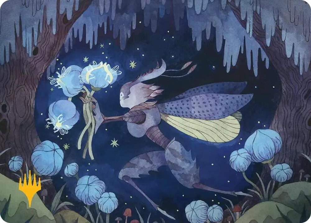 Bitterbloom Bearer Art Card (Gold-Stamped Planeswalker Symbol) 38 card from Art Series: Lorwyn Eclipsed