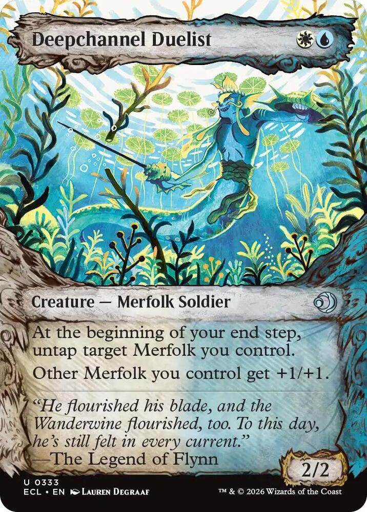 Deepchannel Duelist (Showcase) 333 card from Lorwyn Eclipsed