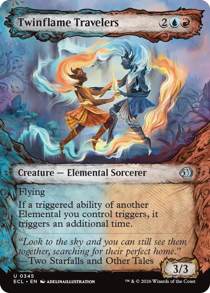 Twinflame Travelers (Showcase) 345 card from Lorwyn Eclipsed