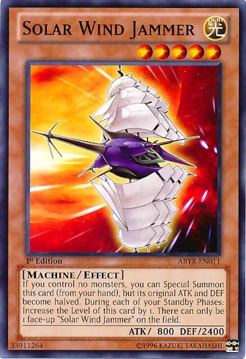 Solar Wind Jammer ABYR-EN011 card from Abyss Rising
