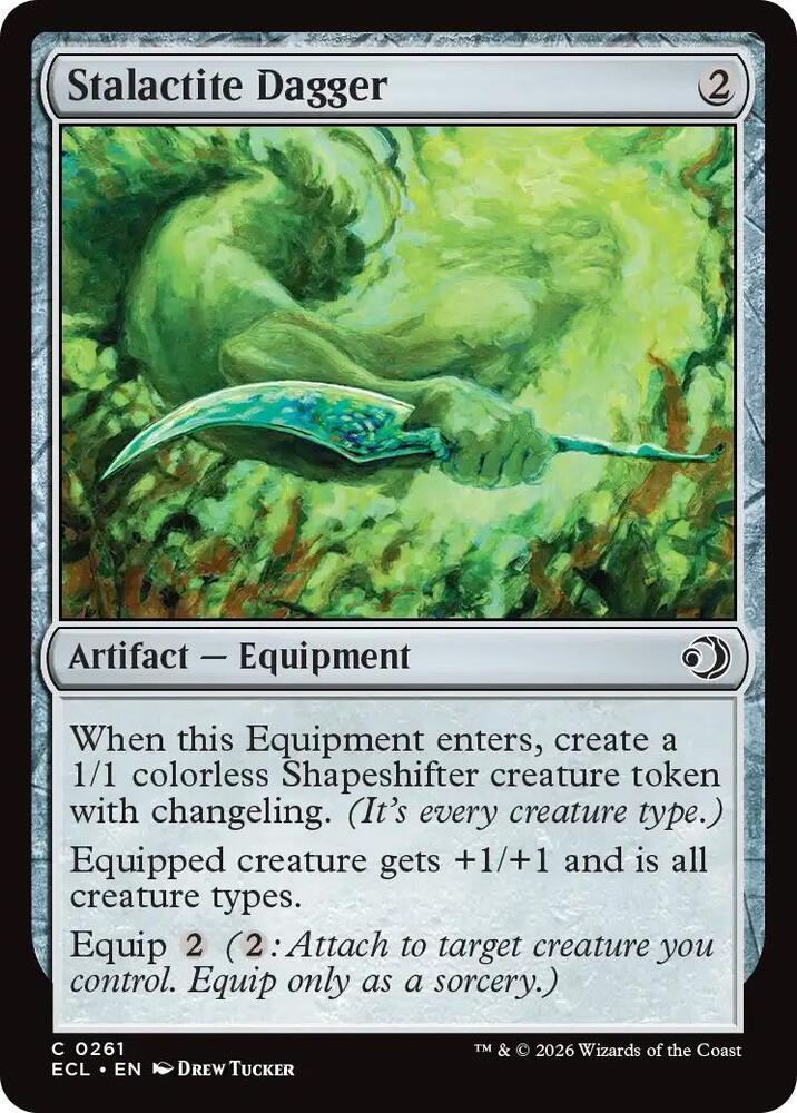 Stalactite Dagger 261 card from Lorwyn Eclipsed