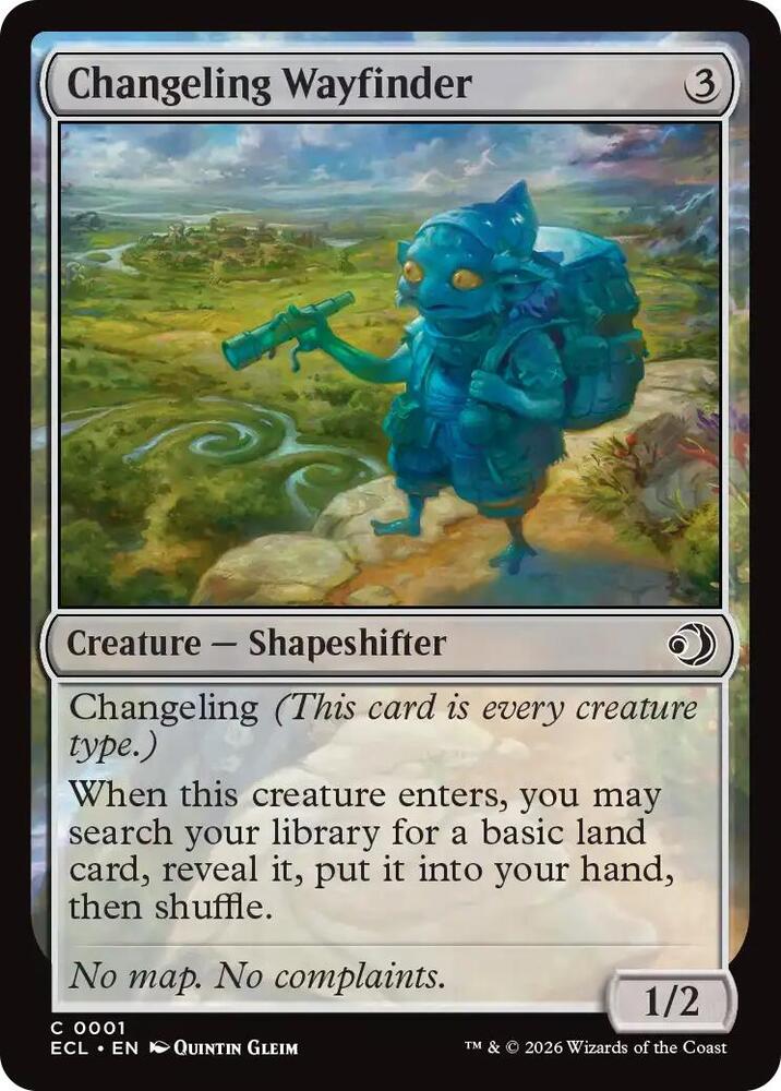 Changeling Wayfinder 1 card from Lorwyn Eclipsed