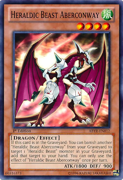 Heraldic Beast Aberconway ABYR-EN012 card from Abyss Rising