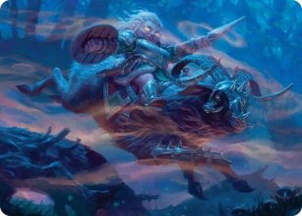 Bristlebane Outrider Art Card 18 card from Art Series: Lorwyn Eclipsed