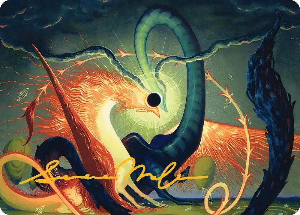 Celestial Reunion Art Card (42/54) (Gold-Stamped Signature) card from Art Series: Lorwyn Eclipsed