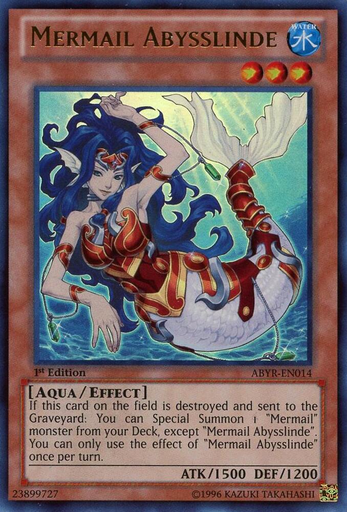 Mermail Abysslinde ABYR-EN014 card from Abyss Rising