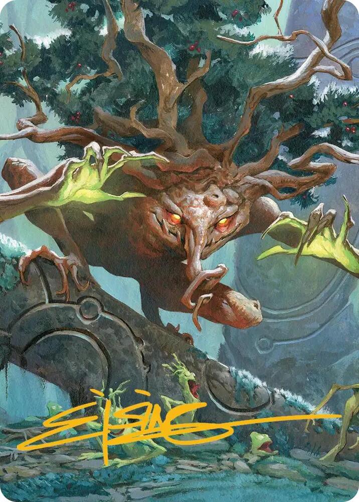 Ferrafor, Young Yew Art Card (Gold-Stamped Signature) 47 card from Art Series: Lorwyn Eclipsed